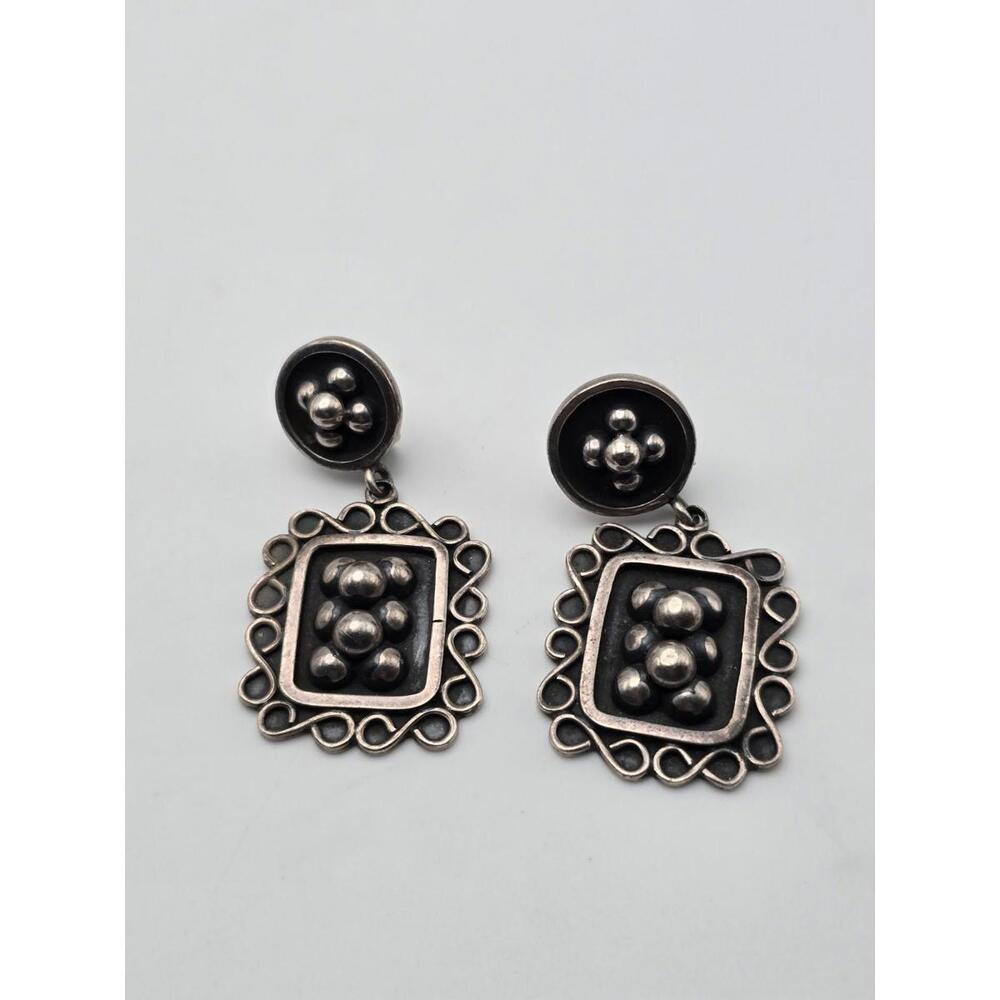 Sterling Silver Brenda Schoenfeld Designer Ball Earrings